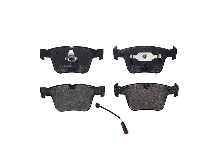 Mercedes Brakes Set Kit - Pads Rear (Low-Met) (with Sensor) 1715400617 - Brembo 2707359KIT